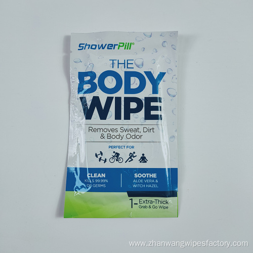 Nonwoven Spunlace Organic & Nature Body Cleansing Wipes